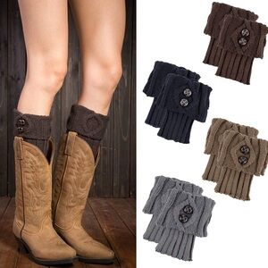 2 packs boot cuffs with buttons